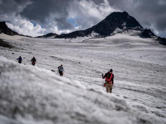 Abstieg zum Hochjoch-Hospiz