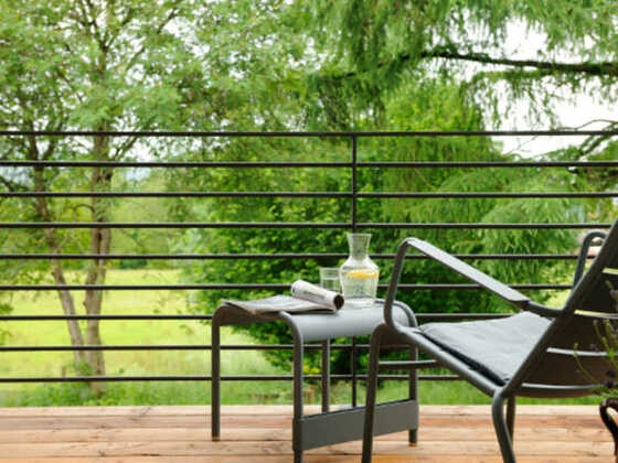 Blick vom Balkon