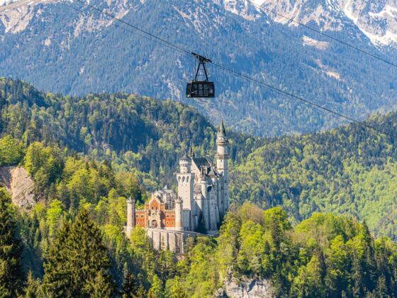 Tegelbergbahn über Schloss Neuschwanstein
