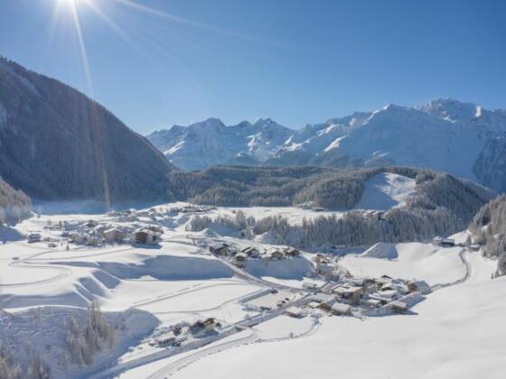 Ortsaufnahme Winter Niederthai