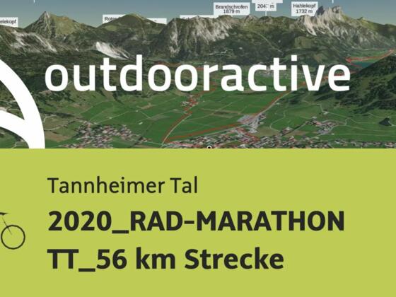 Rennradtour im Tannheimer Tal: 2020_RAD-MARATHON TT_56 km Strecke