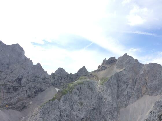 Blick Richtung hinteres Dammkar und Kirchl