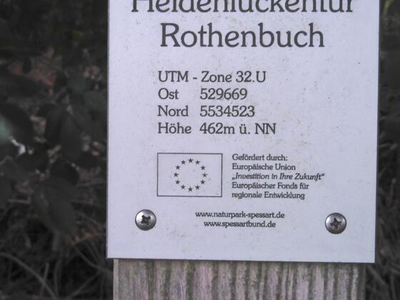 Wegweiserstandort Heidenlückentür