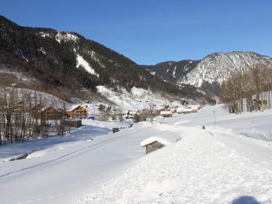 Winterwanderweg vom Ortsteil "Innertal" Richtung Schedlerhof