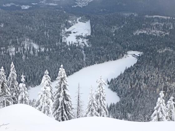 Mittagsplatzl - Blick zum Gr. Arbersee