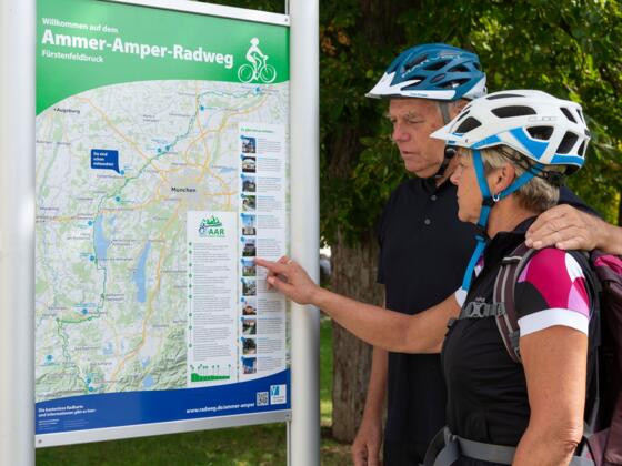 Informationstafel Ammer-Amper-Radweg