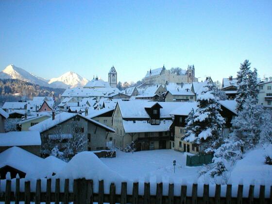 Blick über das winterliche Füssen