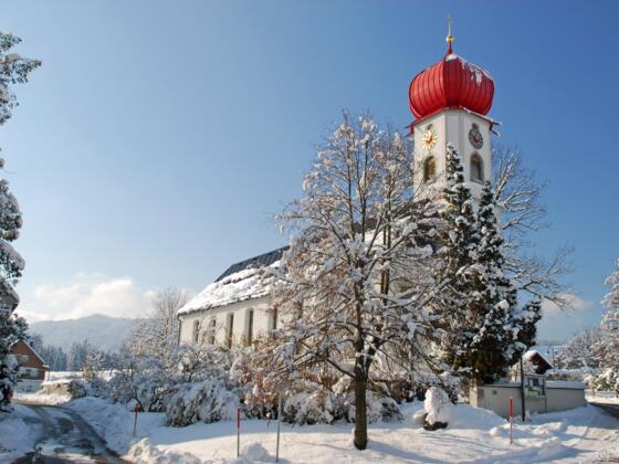 Scheffauer Kirche im Winter
