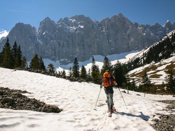 Aufstieg durchs Laliderer Tal