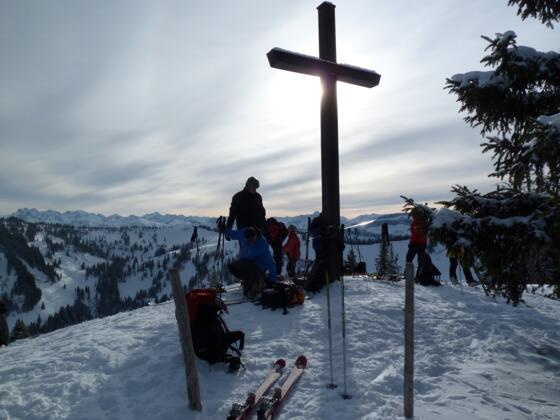 Gipfel des Großen Ochsenkopfes im Winter