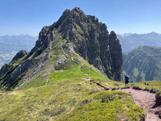Annäherung an die Tschaggunser Mittagsspitze