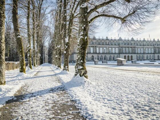 Schloss Herrenchiemsee im Winter