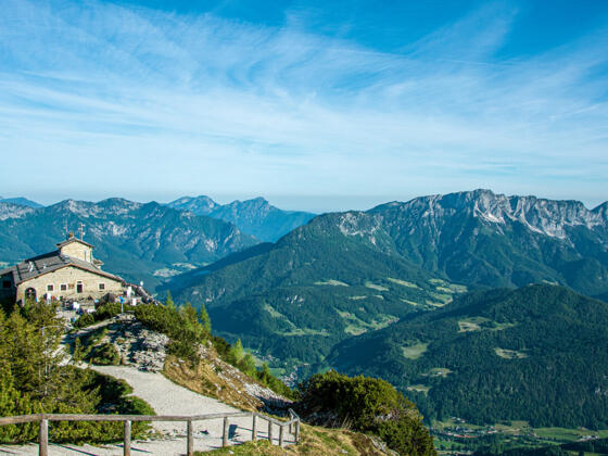Blick vom Kehlsteinhaus zum Untersberg