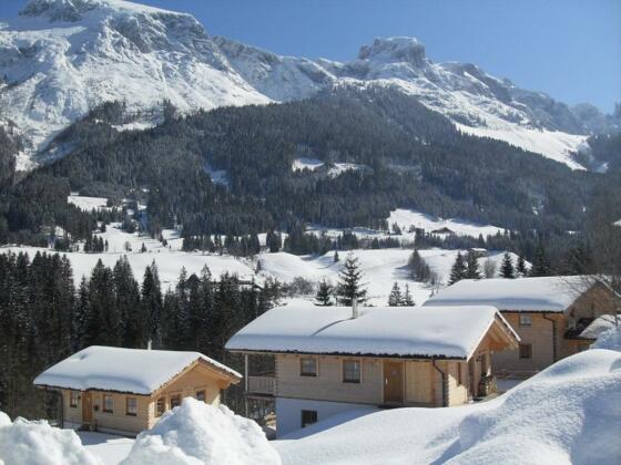 Unser Haus in eine winterliche Umgebung