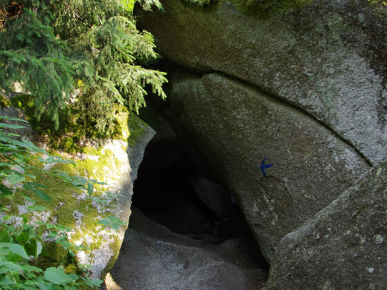 Geheimer Eingang zur Burgtreppe