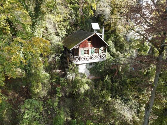 Hanslberghütte aus der Luft
