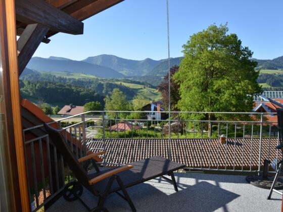 Blick vom Balkon Wohnung Nagelfluh