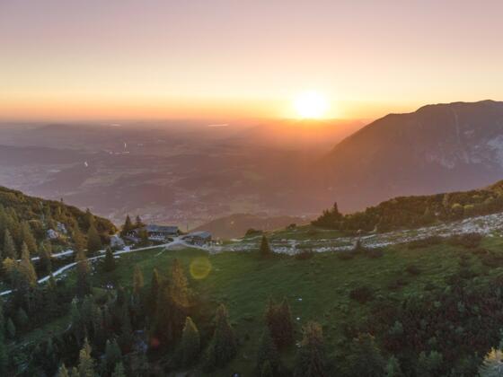 Schlegelmulde bei Sonnenaufgang