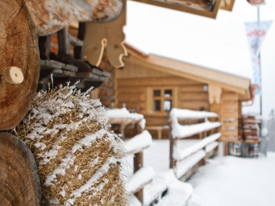 Kolbensattelhütte im Winter