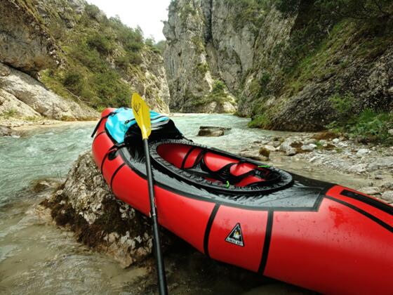 Packrafting im Hinterautal