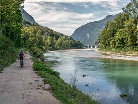 Radweg an der Saalach