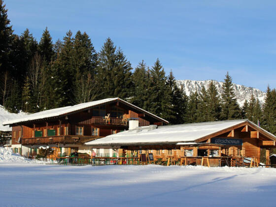 Die Götschenalm im Winter