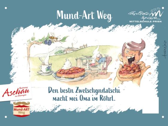 Mund-Art Weg Zwetschgendatschi