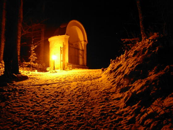 Beleuchteter Falkenstein 1