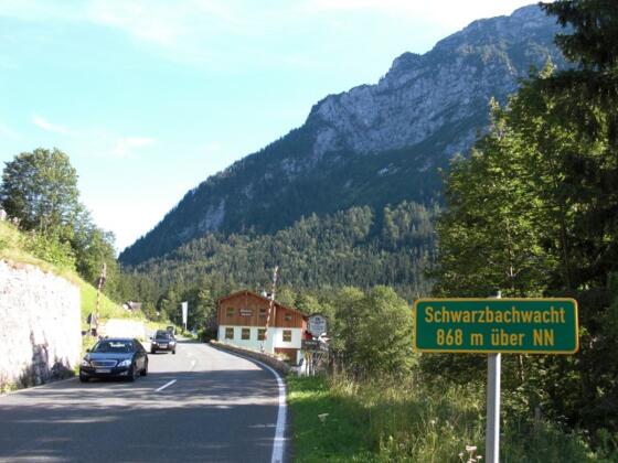 Die Passhöhe der Schwarzbachwacht.