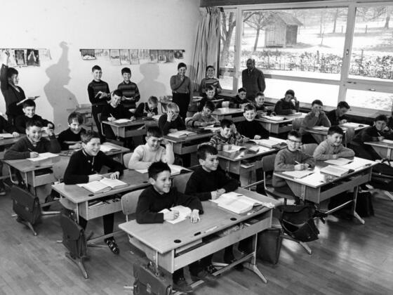 Volksschule im Jahr 1966