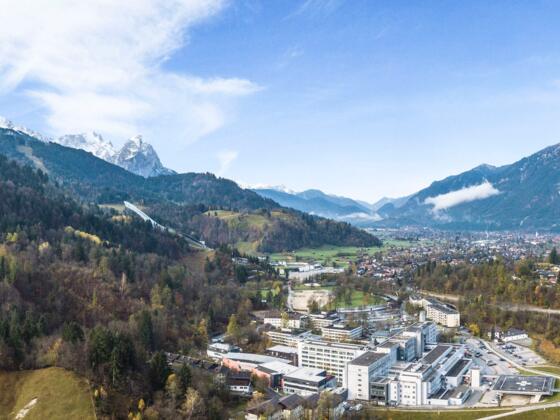 Klinikum Garmisch-Partenkirchen Panoramaausschnitt