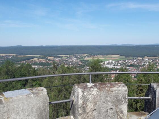 Blick vom Prinzregententurm auf dem Muppberg