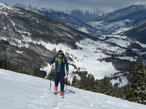 Pistentour zum Sattelberg.