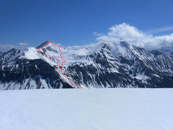 Route zur Steirische Kalkspitze