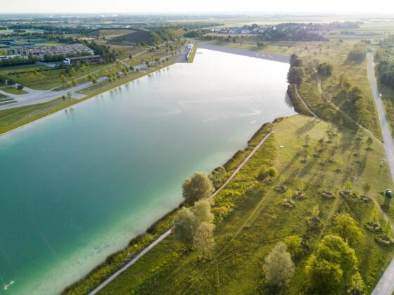 Riemer Lake at the exhibition grounds in Munich