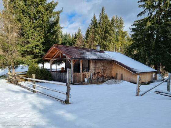 Eine Hütte am Gipfel