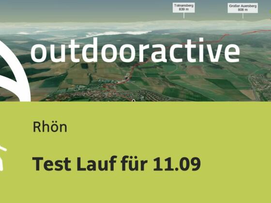 Wanderung in der Rhön: Test Lauf für 11.09