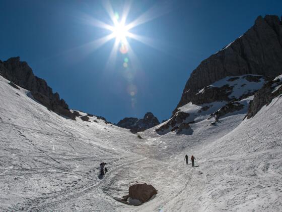 Eindrucksvolle Kulisse im mittleren Teil des Griesnerkars