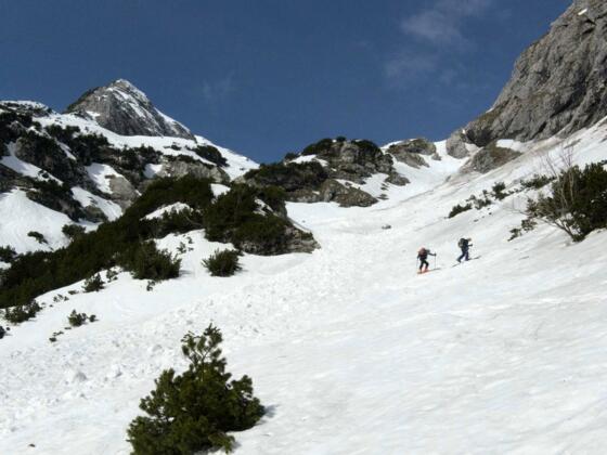 Die gefährlichen Lawinen sind bereits abgegangen.