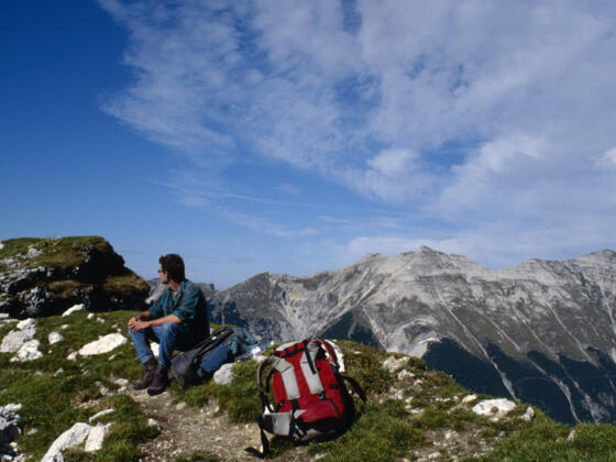 Pause am Wörnersattel