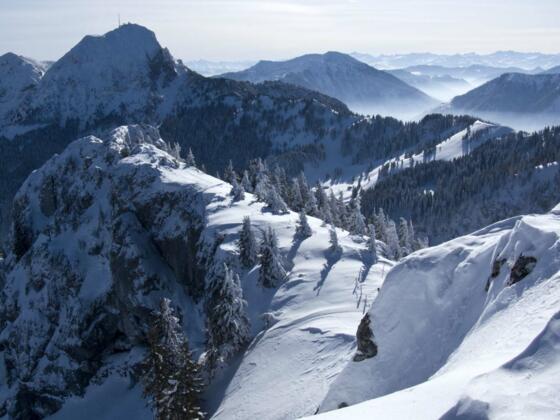Ein toller Blick auf den Wendelstein.