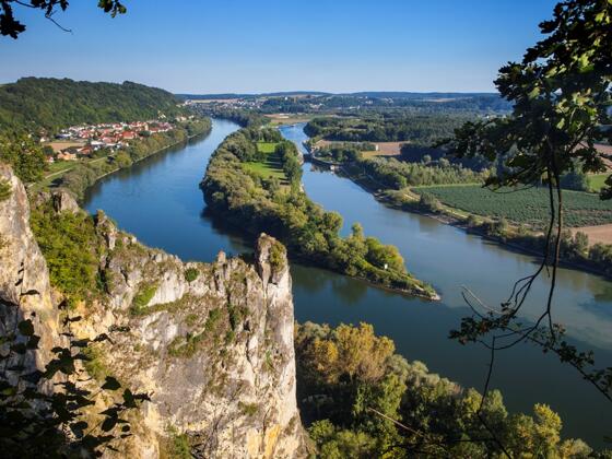 Blick auf die Donau bei Oberndorf