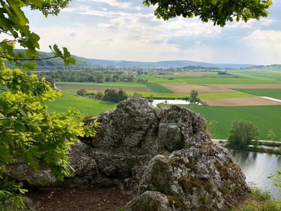 Ausblick vom Teufelsfelsen bei Bad Abbach