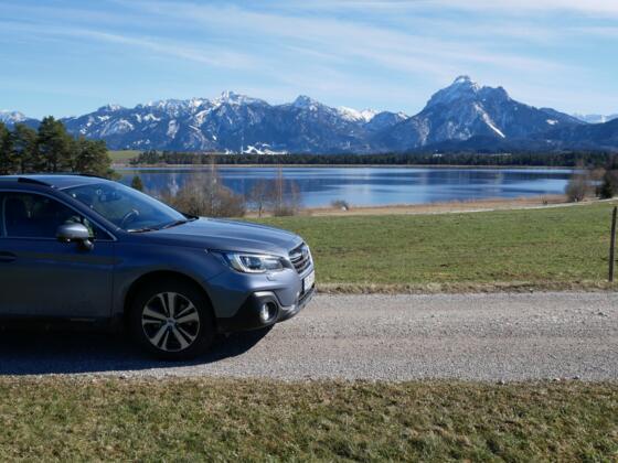 Mit Subaru am Hopfensee