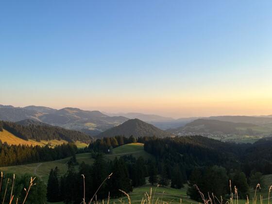 Blick von der Juget nach Oberstaufen