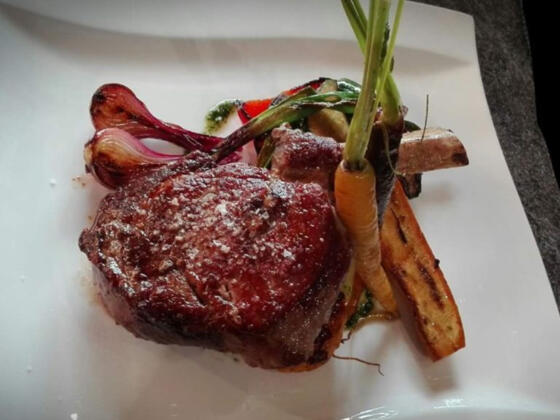 Steak im Restaurant Essthetik