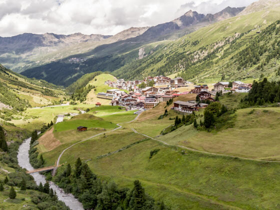 Gurgl Ortsaufnahme Sommer