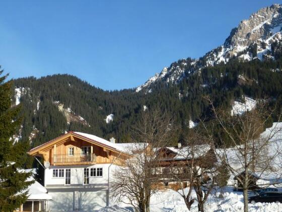 Blick von der Loipe auf die Fewo 1