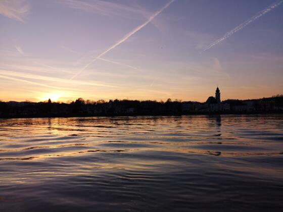 Abendstimmung Gastgarten