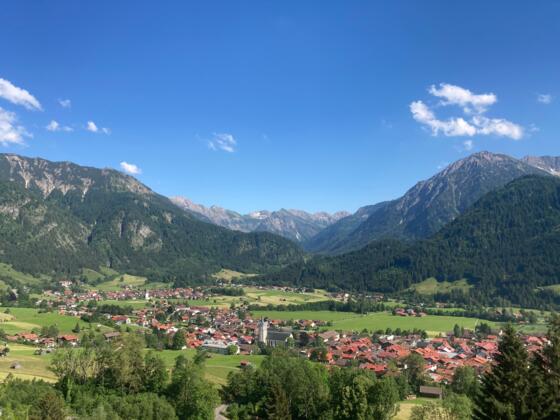 Blick auf Bad Hindelang